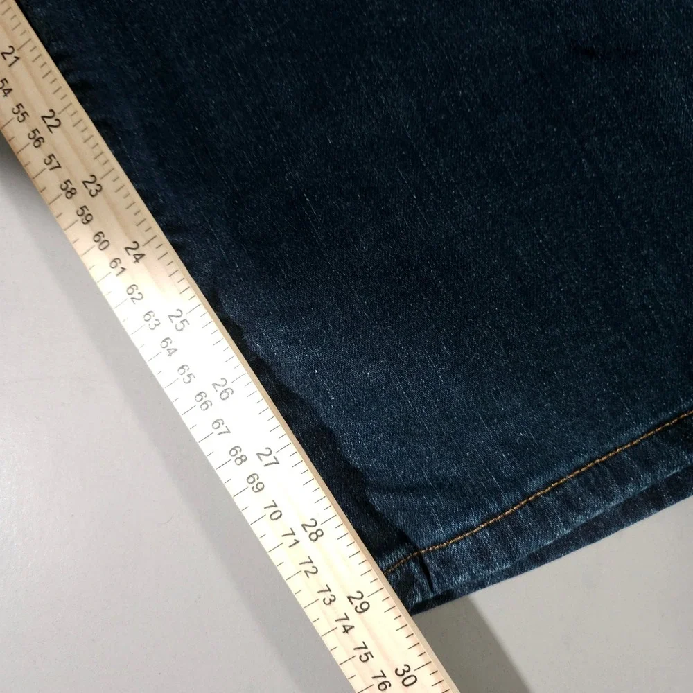 Carhartt Fleece Lined Jeans Mens 33x30 Blue‎ BD4939-M Relaxed Fit Straight Leg